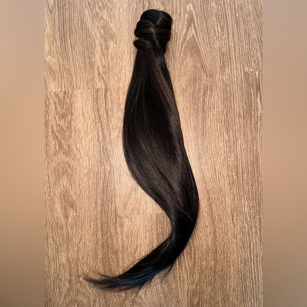 Brunette wrap, ponytail extension